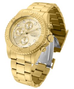 Invicta Pro Diver Men's Wrist Watch Stainless Steel Japanese Quartz 22 mm Gold Ion-Plating 22 81p0YNK14oL
