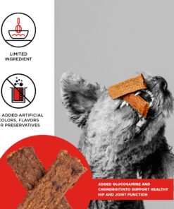 BIXBI Hip & Joint Support Beef Liver Jerky Dog Treats, 5 oz - USA Made Grain Free Dog Treats - Glucosamine, Chondroitin for Dogs - High in Protein, Antioxidant Rich, Whole Food Nutrition, No Fillers 5 Ounce (Pack of 1) 8 81p1nyQMErL