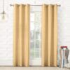 Sun Zero Randall Thermal Insulated Energy Efficient Grommet Curtain Panel, 40" x 63", Yellow 40 in x 63 in Panel