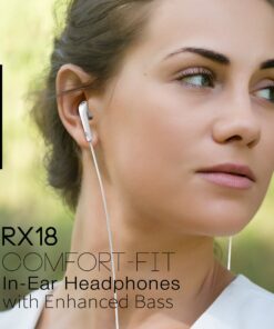 MEE audio RX18 Comfort-Fit in-Ear Headphones with Enhanced Bass (White) Wired White 9 81p2t2xJztL