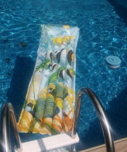 INTEX Inflatable Floating Fashion Mat: Durable Vinyl – 2 Air Chambers – 220lb Weight Capacity – Style May Vary – One Mat 19 81p3uS2nLJL