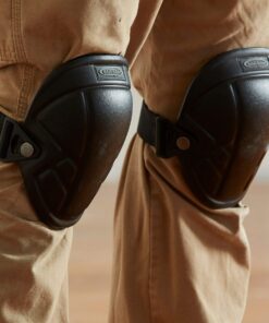 McGuire-Nicholas - 1MN-350 Tuff Shell Knee Pads | Lightweight Ergonomic Design Lined with High Density EVA Foam | All-Weather Knee Pads for Flooring, Construction, Painting, Welding, Plumbing,black 13 81p4CcNOj8L