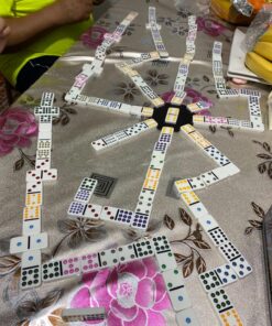 Spin Master Games Double Fifteen Color Dot Dominoes Game in a Tin (6029741) 37 81p4QU4Y3xL