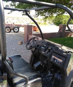 Rear View Mirror UTV Accessories - Mirrors Best for Wide Angle Center or Side-by-Side Off Road Clear-View - High Impact ABS Housing & Universal Roll Cage Bar Mounts with Shatter-Proof Tempered Glass Center Rear View 39 81p5sK6jasL 2