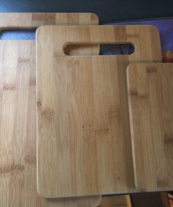 Totally Bamboo 3-Piece Bamboo Cutting Board Set; 3 Assorted Sizes of Bamboo Wood Cutting Boards for Kitchen Solid 3 Piece Set 49 81p85ijbDTL