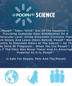 Pooph Pet Odor Eliminator, 32oz Spray - Dismantles Odors on a Molecular Basis, Dogs, Cats, Freshener, Urine, Poop, Pee, Deodorizer, Natures, Puppy, Fresh, Clean, Furniture, Potty, Safe Pet Odor Eliminator - 32 oz Spray 23 81p97rx5VPL