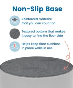 ECR4Kids SoftZone Floor Cushions, Round, Flexible Seating, Blue, 6-Piece 18 81p9HjYiuIL