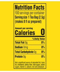 Lipton Unsweetened Black Tea Bags, Can Support Heart Health, 100 Count 100 Count (Pack of 1) 17 81pBqvSfMZS