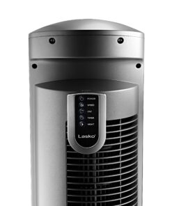 Lasko Oscillating Tower Fan, Remote Control, Timer, 3 Quiet Speeds, for Bedroom, Living Room and Office, 42", Silver, T42951 Silver T42951 35 81pByvMJM2L