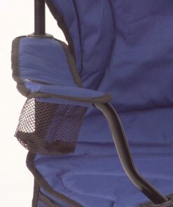 Coleman Portable Camping Chair with 4-Can Cooler, Fully Cushioned Seat and Back with Side Pocket and Cup Holder, Carry Bag Included, Collapsible Chair for Camping, Tailgates, Beach, and Sports Blue 33 81pDC4hdyPL