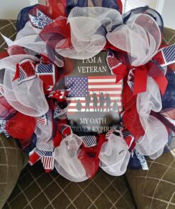 USA Flag Veteran Oath Metal Tin Sign Wall Decor Man Cave Bar Military 11 81pDHUKt yL