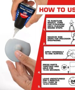 Loctite Super Glue Ultra Gel Control, Clear Superglue for Plastic, Wood, Metal, Crafts, & Repair, Cyanoacrylate Adhesive Instant Glue, Quick Dry - 0.14 fl oz Bottle, Pack of 1 27 81pDQD0aa4L 1