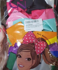 20pcs Hair Bows for Girls, CN 6inch Grosgrain Ribbon Bows Alligator Clips, Cute Hair Accessories for Baby Toddlers Kids Infants Children 6 Inch (Pack of 20) 21 81pE3wTu0mL