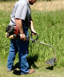 Sling Swing Adjustable Weed Eater & Grass String Trimmer Harness Shoulder Strap w/ Shock Bungee, Quick Detach Swivel, Ambidextrous, Limb Strain & Arm Stretch Tool - Professional Comfort Garden Tools 1" webbing 11 81pEF83XhqL 2