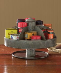 Alternative view of Park Designs Galvanized Lazy Susan Organizer, 10", Silver