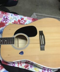 Best Choice Products 41in Full Size Beginner All Wood Acoustic Guitar Starter Set w/Case, Strap, Capo, Strings, Picks, Tuner - Natural 32 81pHA7nLmRL