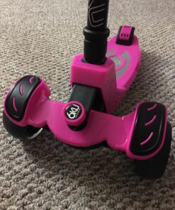 6KU Kids Scooter with Adjustable Height, Toddler Scooter with Widened Flash Wheels, Scooter for Kids Age 3-8 Years Old, Lean to Steer Pink Without Seat 28 81pHzMVywwL