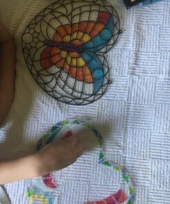 Melissa & Doug Stained Glass Made Easy Activity Kit: Butterfly - 140+ Stickers - Kids Sticker Stained Glass Craft Kit; Sun Catchers For Kids Ages 5+ 33 81pIFd5evaL