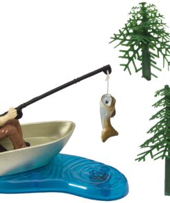 Alternative view of DecoPac Fisherman with Action Fish DecoSet Cake Decoration, 3 Piece Set, (16334)