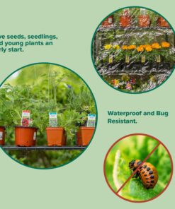 Gardman R687 4-Tier Mini Greenhouse, 27" Long x 18" Wide x 63" High,Black 33 81pK3eQ166L