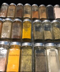 14 Pcs Talented Kitchen Spice Jars Set with 269 Spice Labels, Empty Square Spice Bottles Containers 4 oz with Pour/Sift Shaker Lid, Spice Organization, and Storage 35 81pKUBfB7gL