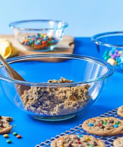 Alternative view of Pyrex Smart Essentials 3-Piece Prepware Mixing Bowl Set, 1-Qt, 1.5-Qt ,and 2.5-Qt Glass Mixing Bowls, Dishwasher, Microwave and Freezer Safe bakeware Frustration-Free Packaging