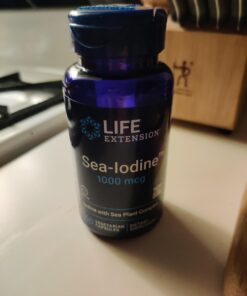 Life Extension Sea-Iodine 1000 mcg – Iodine Supplement Without Salt – Iodine From Organic kelp and Bladder Wrack Extracts - Gluten-Free, Non-GMO, Vegetarian - 60 Capsules 60 Count (Pack of 1) 18 81pKiXSIpOL