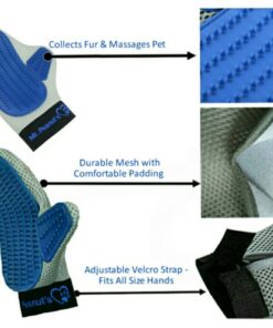 Mr. Peanut's Grooming Glove Brush and Deshedding Aid - Pet Hair Remover Mitt - for Long and Short Hair Grooming of Dogs, Horses, Bunnies and Some Agreeable Cats 28 81pL72eUrdL