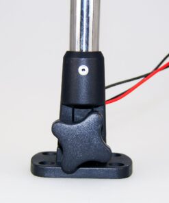 MARINE BOAT FOLDABLE DUAL MOUNT ANCHOR STERN LIGHT ALUMINUM POLE WARM WHITE 9 81pLUeWEGJL