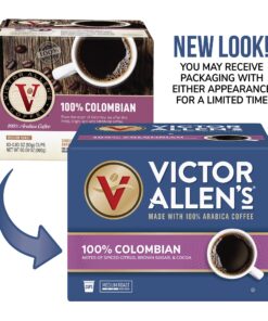 Victor Allen's Coffee 100% Colombian, Medium Roast, 80 Count, Single Serve Coffee Pods for Keurig K-Cup Brewers 80 Count (Pack of 1) 20 81pMwZIbVFL