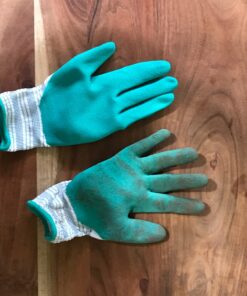 G & F 1852-3 Women Soft Jersey Garden Gloves, Women Work Gloves, 3-Pairs Green/Red/Blue per Pack 38 81pOQPAfxyL