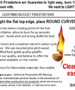 Lightning Nuggets N50VBOX Firestarters Box of Fire-Starting Nuggets, 50 Count,Tan Tan 21 81pOZxRBUTL 1