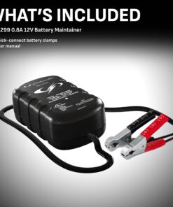 Schumacher SC1299 Fully Automatic Direct Wall-Plug Battery Maintainer - 800mAh, 12V - For Car, Motorcycle, Lawn Tractor, Power Sport, Marine Batteries .8A 12V Maintainer 10 81pPxJqlEwL