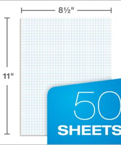 TOPS Quadrille Pad, 8.5 x 11 Inches, 15 Pound Stock, 50 Sheets per Pad, 6 Pads per Pack, White (99522) 10 81pPzfP8qHL