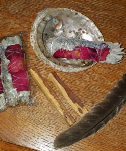 Tomoko White Sage Smudge Kit - 3 White Sage with Rose and Lavender, 2 Palo Santo, Abalone Shell, Wooden Tripod Stand & Feather! Healing, Purifying, Meditating, Incense & Cleansing Super 26 81pRbJiXe7L