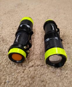 HAUSBELL A300 Rechargeable flashlights 20000 Lumens Super Bright Zoomable Waterproof Tactical Camping LED Flashlight with 5 Modes (Battery exclude) A300 1PACK 40 81pSSNW30kL