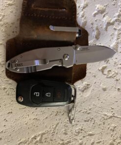 CRKT Squid Folding Pocket Knife: Compact EDC Straight Edge Utility Knife with Stainless Steel Blade and Framelock Handle Silver Stonewash 61 81pUVUzzKBL