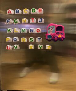 LeapFrog Fridge Phonics Magnetic Letter Set, Pink Small 26 81pUcbizBNL