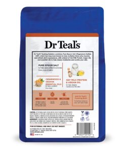 Dr Teal's Pure Epsom Salt, Soothe & Comfort with Oat Milk & Argan Oil, 3lbs (Packaging May Vary) 3 Pound (Pack of 1) 27 81pUq6fZAdL