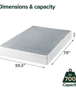 ZINUS 9 Inch Metal Smart Box Spring, Mattress Foundation, Strong Metal Frame, Easy Assembly, Queen Original 29 81pVNBXAQL