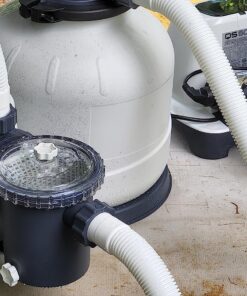 INTEX QS500 Krystal Clear Saltwater Chlorine System for Above Ground Pools: Keeps Water – Removes Bacteria Reduces Chemical Use Sleek Control Panel with Buttons Up to 7000 Gallon Pools Saltwater System with E.C.O. (Electrocatalytic Oxidation) 31 81pVZiNjPL