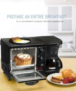 Maxi-Matic EBK-200B 3-in-1 Breakfast Station Toaster Oven, Regular, Black 16 81pW0aYmYTL