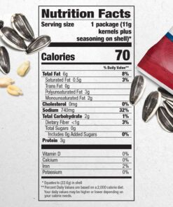 DAVID Roasted and Salted Nacho Sunflower Seeds, 0.8 oz, 36 Bags (Pack of 9) 22 81pWSLKU33L