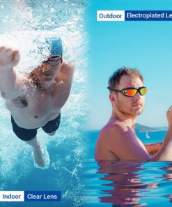 COOLOO Swim Goggles, 2 Pack Swimming Goggles for Men Women, Goggles Swimming Adult Youth Teen Kids, Anti Fog Pool Goggles A.black Yellow & Blue 22 81pWwWKeEHL