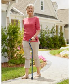 Carex Offset Designer Cane, Gray Grey Regular 21 81pYayn4jpS