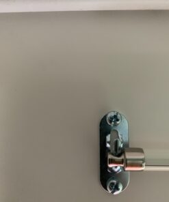 SKEMIX 5/16-Inch Swivel End Sash Curtain Rods - 2 Rods - 21 - 38 Inch Adjustable Width, White with Nickel Ends 35 81pYs0HOedL