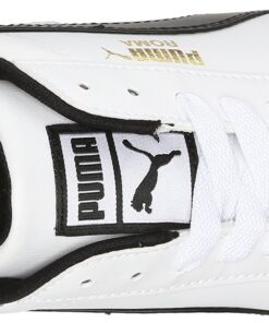 PUMA Men's Roma Basic Sneaker 10 White/Black Leather 25 81paxsRoDNL