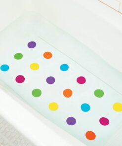 Munchkin® Dots™ Bath Mat for Kids, Multicolored, 30.5x14.25 Inch 30.5x14.25 Inch (Pack of 1) 28 81pcGNEKDnL