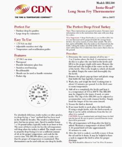 CDN IRL500 Long Stem Fry Thermometer – 12",Silver 11 81pdoHWfSLL