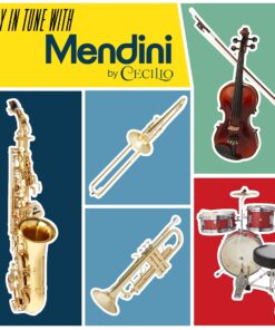 Mendini By Cecilio Eb Alto Saxophone - Case, Tuner, Mouthpiece, 10 Reeds, Pocketbook - Gold & Nickel E Flat Musical Instruments 17 81peNNc04L